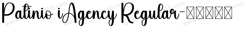Patinio iAgency Regular字体转换